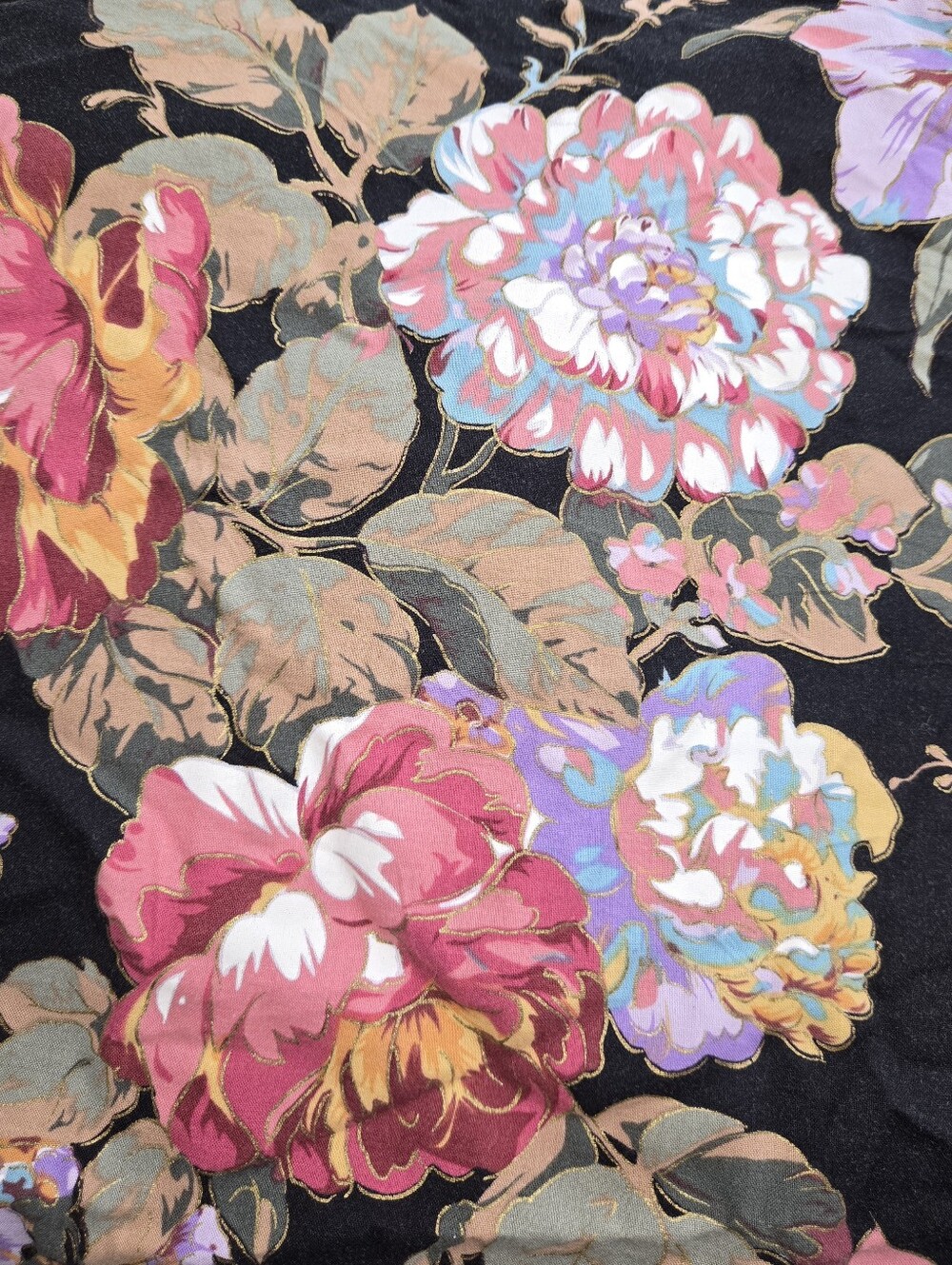 Vintage Nino Wong Vibrant Floral Bomber Jacket